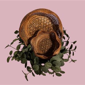 Vintage Woven Nesting Baskets Ratten 60’s